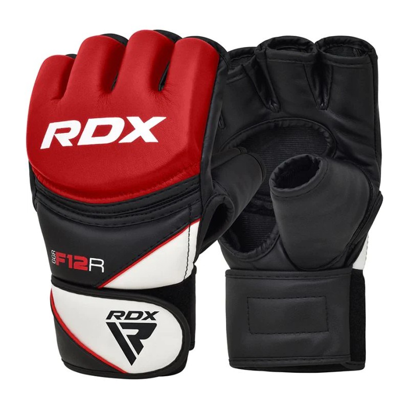 RDX Sports F12 Open-Palm Grappling Training Gloves (Red)